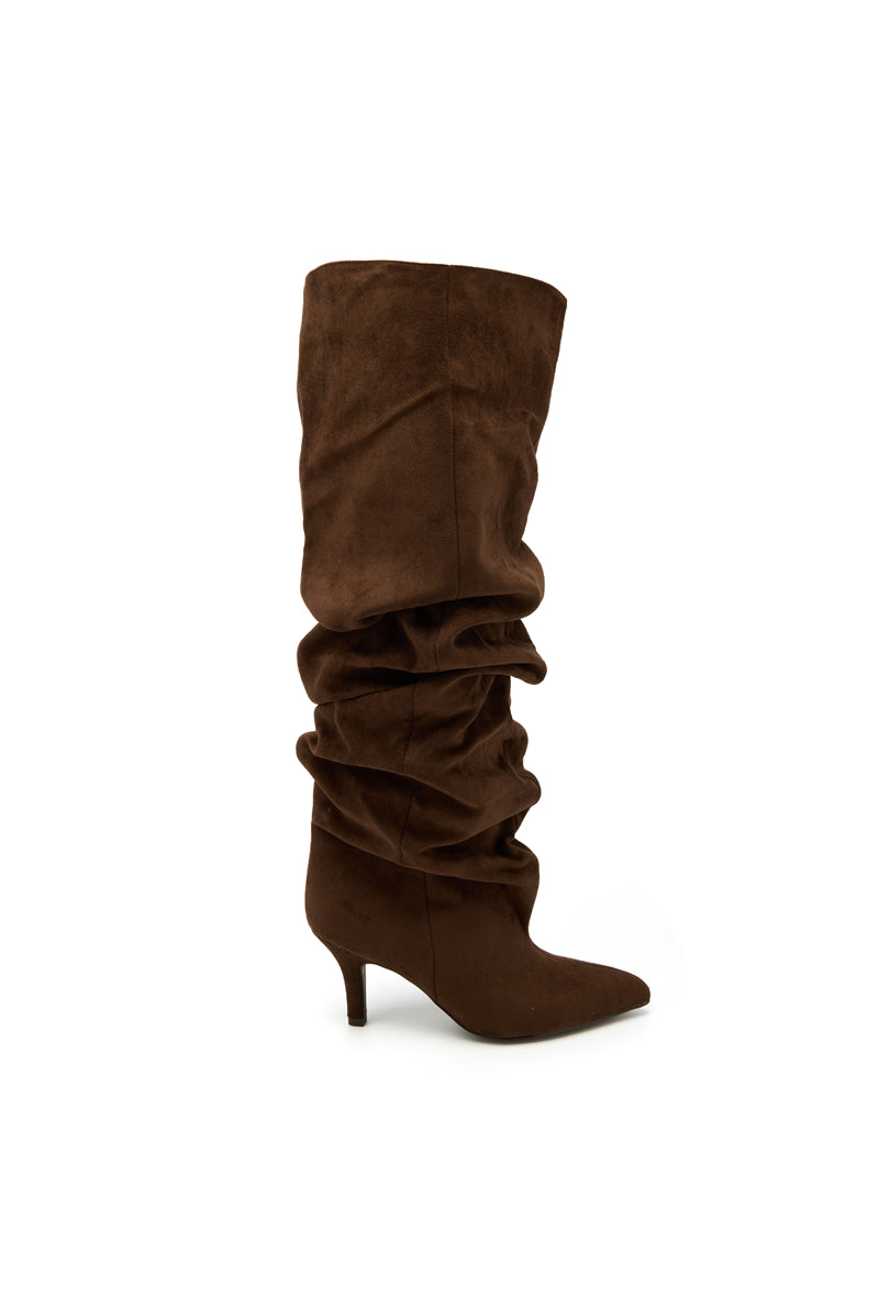 Bottes slouchy NORA Marron