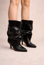 Bottines slouchy LUCY - Noir