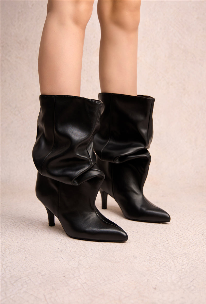 Bottines slouchy LUCY - Noir