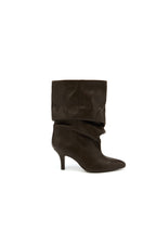 Bottines slouchy LUCY - Marron
