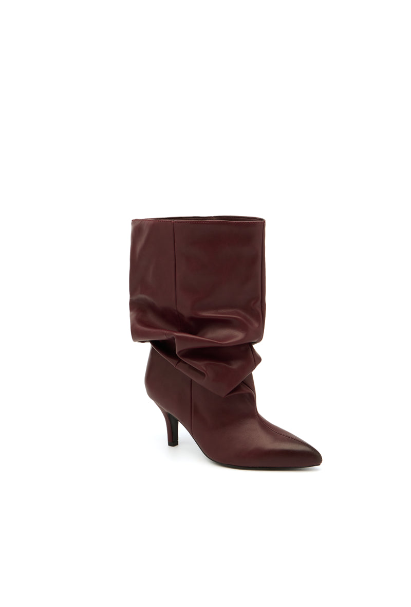 Bottines slouchy LUCY - Bordeaux