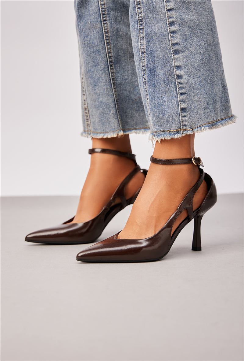 KIARA – Escarpins Chocolat
