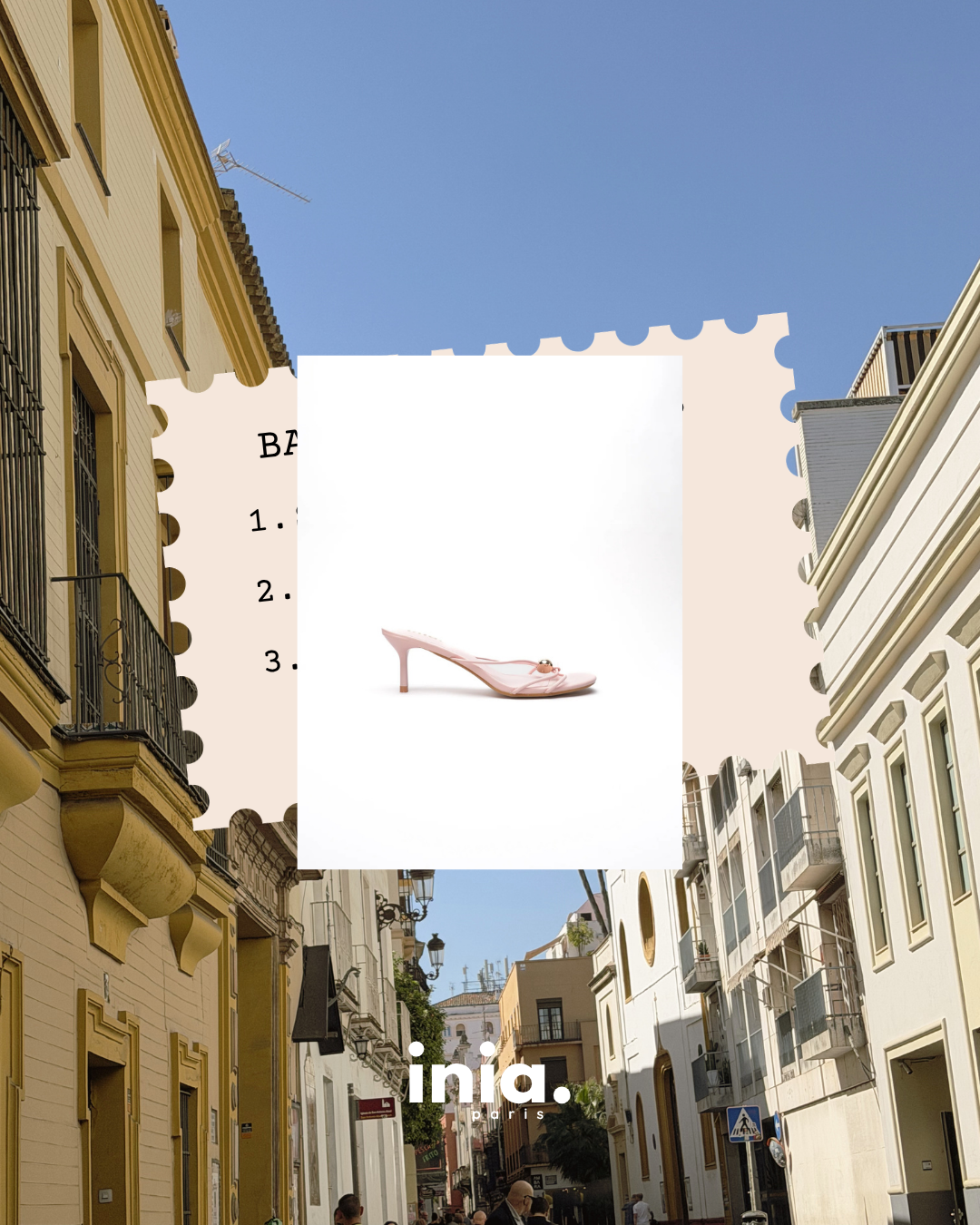 Sandales mules ALBA - Rose