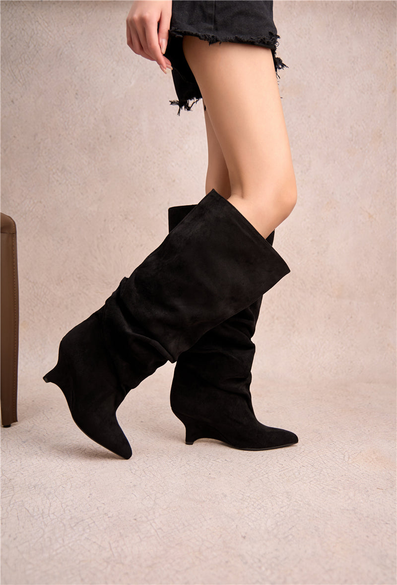 Bottes slouchy LIV - Marron