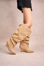 Bottes slouchy LIV - Taupe