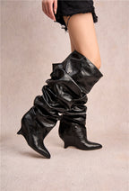 Bottes slouchy ORA - Noir