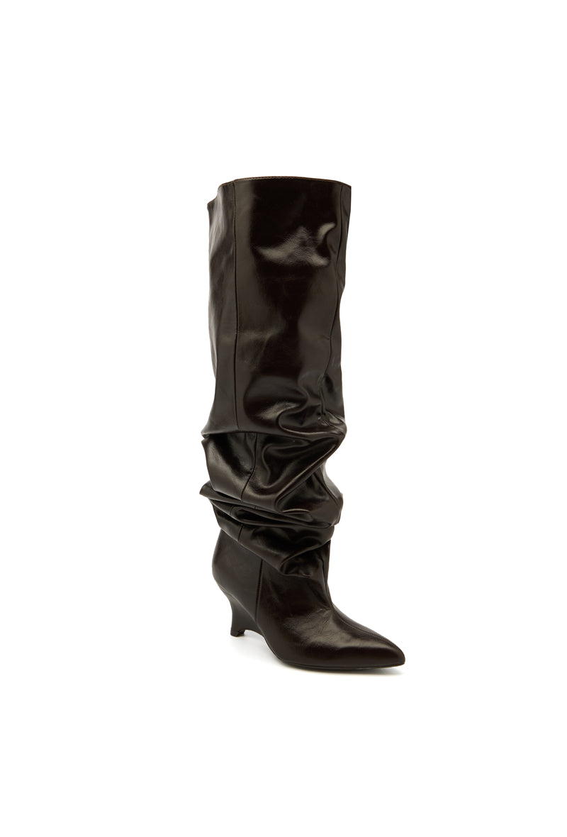 Bottes slouchy ORA - Marron