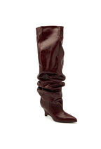 Bottes slouchy ORA - Bordeaux