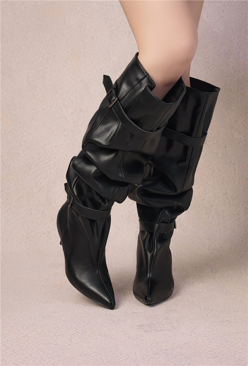 Bottes slouchy GIU - Noir
