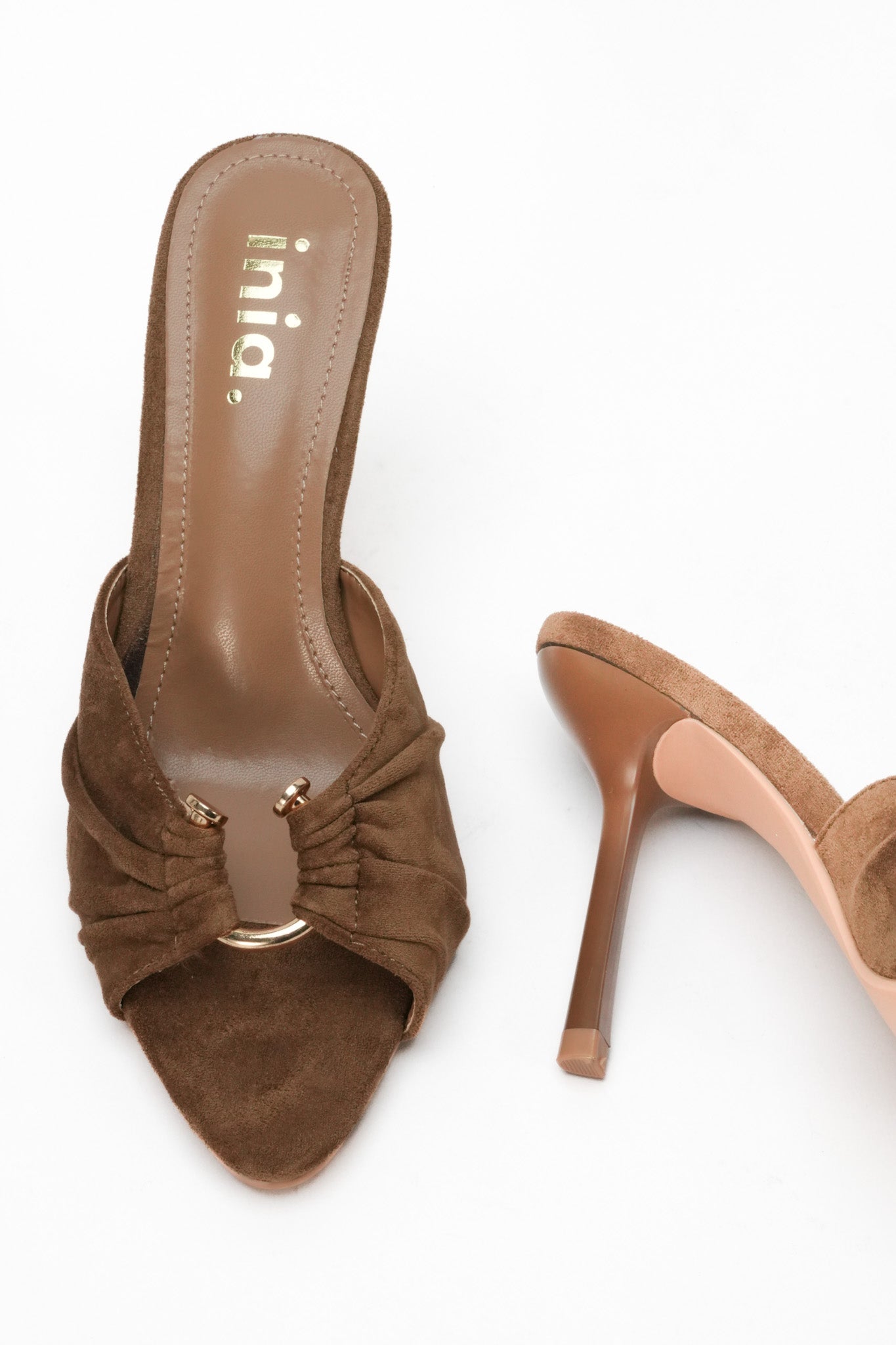 Mules plissées APRIL - Kaki