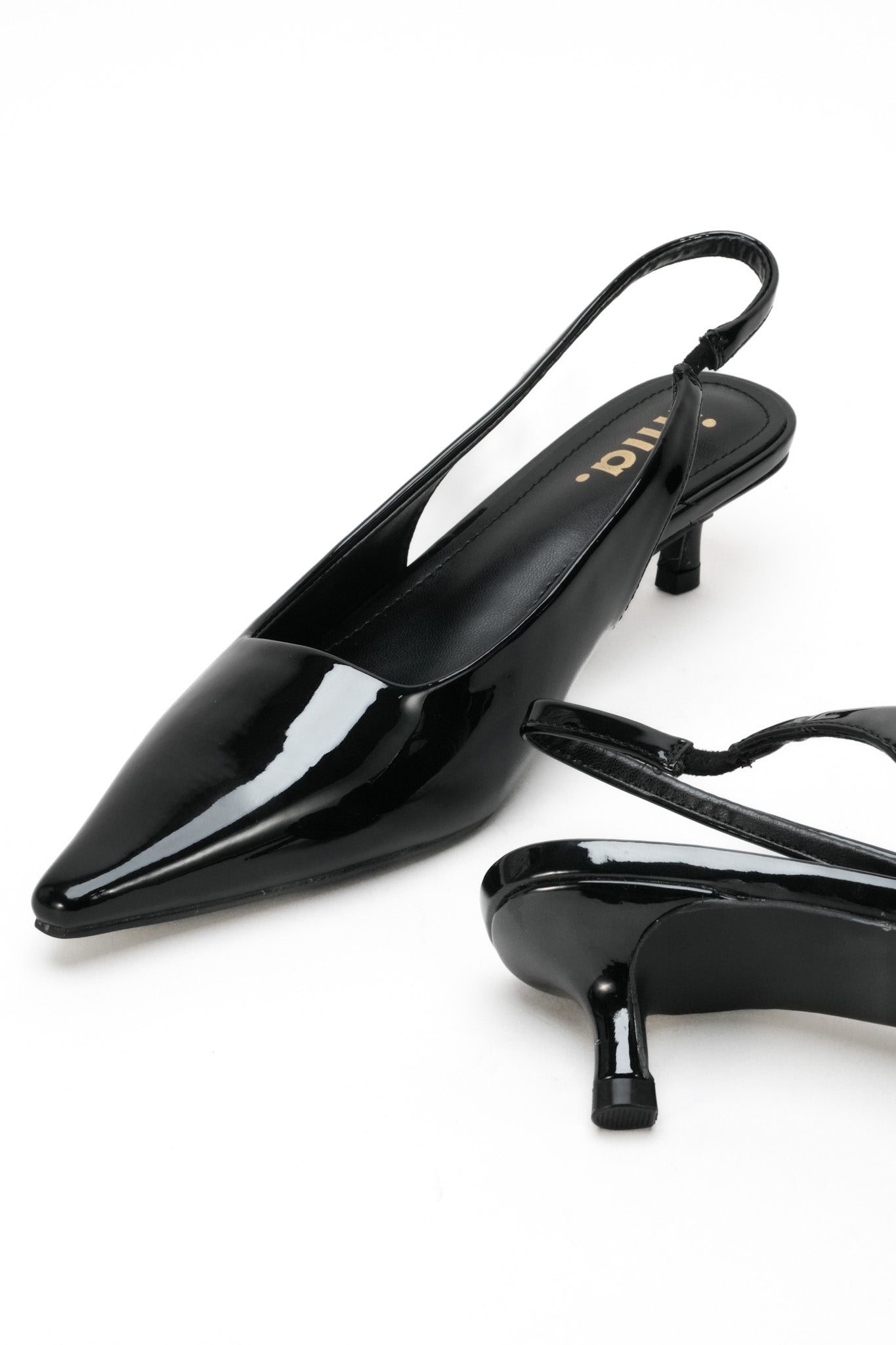 LUNA slingback ballet flats - Black