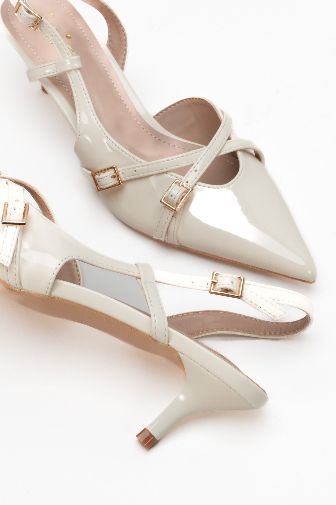 CÉLIA strappy pumps - White