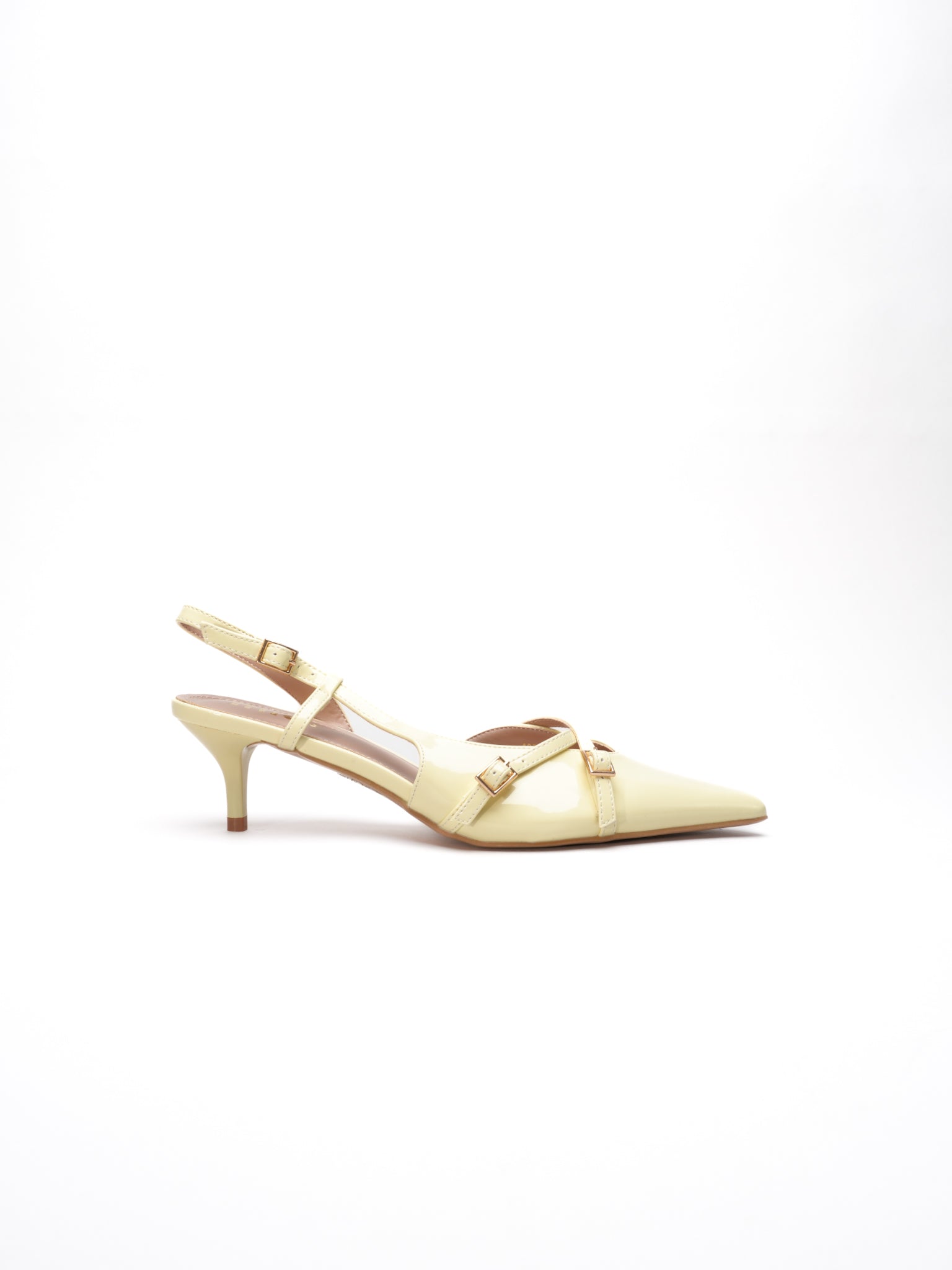 CÉLIA strappy pumps - Yellow