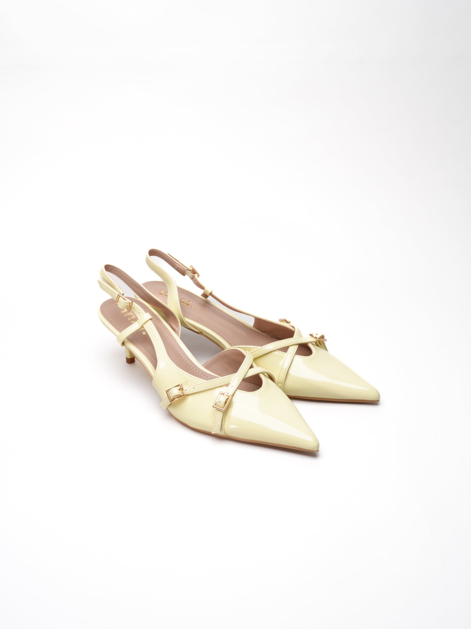 CÉLIA strappy pumps - Yellow