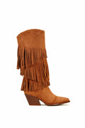 SIERRA – Bottes frangées Camel