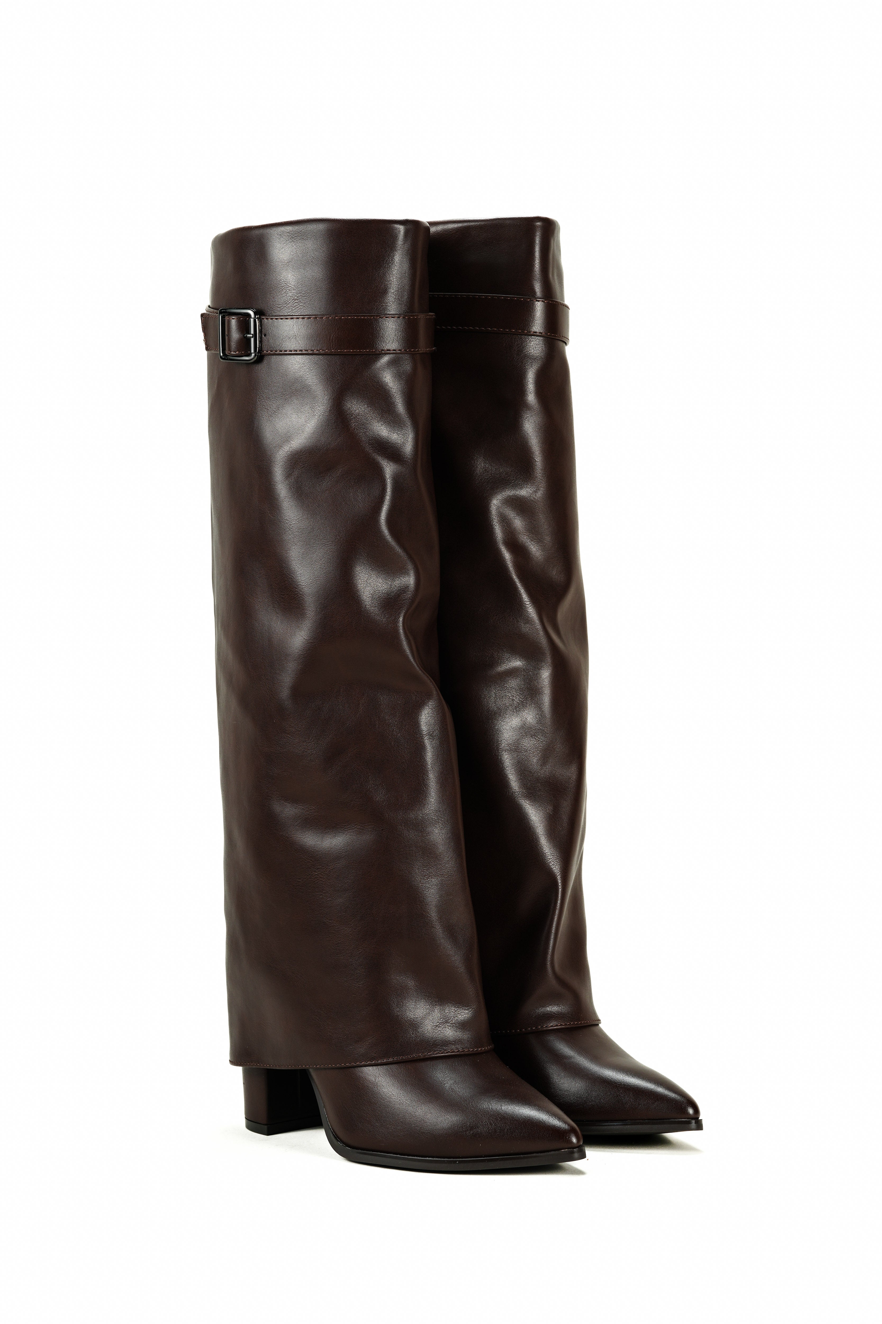 JULIE – Bottes guêtres Chocolat