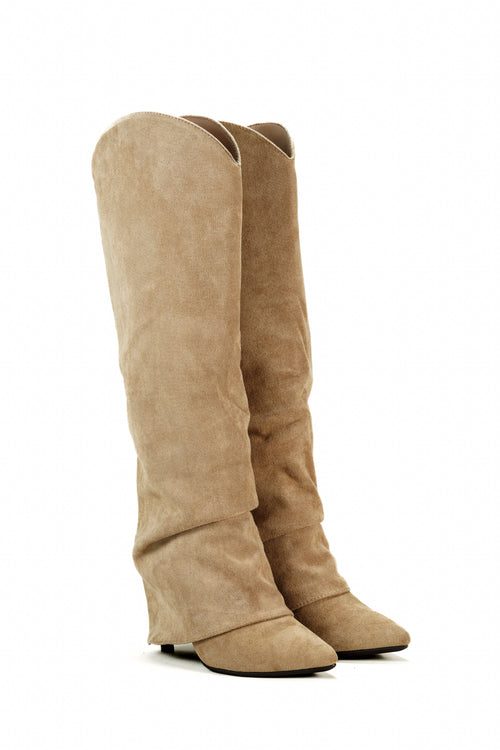 ALMA – Bottes guêtres Beige
