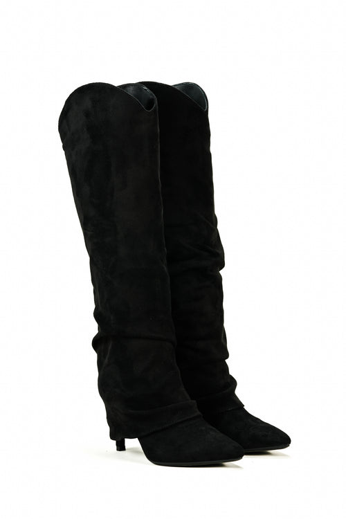 ALMA – Black gaiter boots