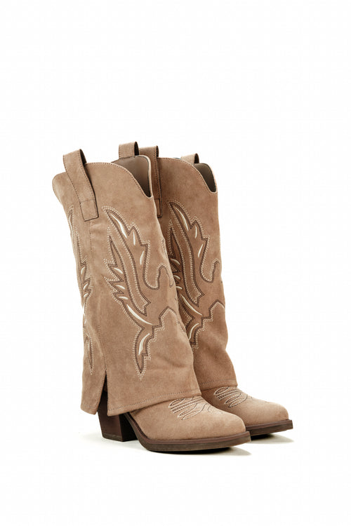 Bottes guêtres LUCIA - Taupe