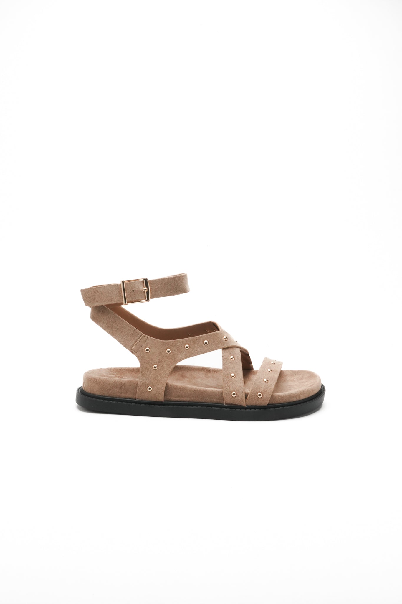 Sandales cloutées CANDICE - Taupe