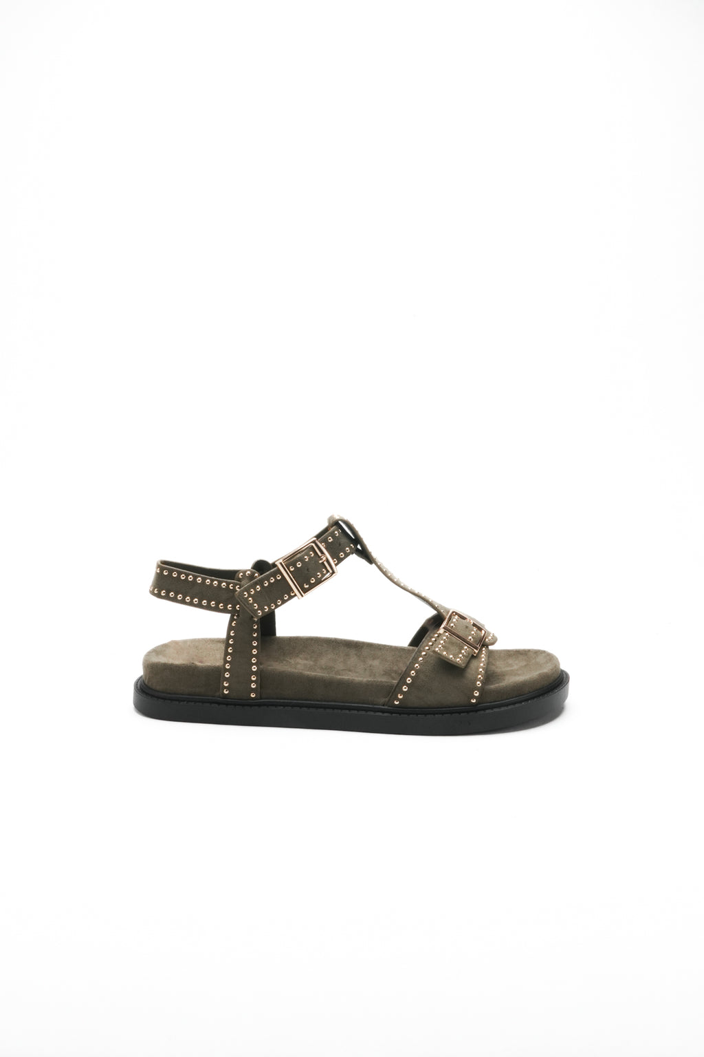 Sandales cloutées NAOMI - Kaki