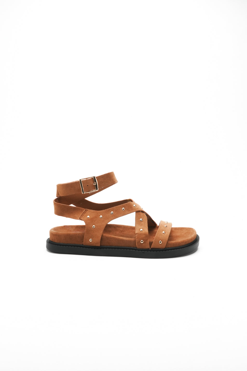 Sandales cloutées CANDICE - Camel