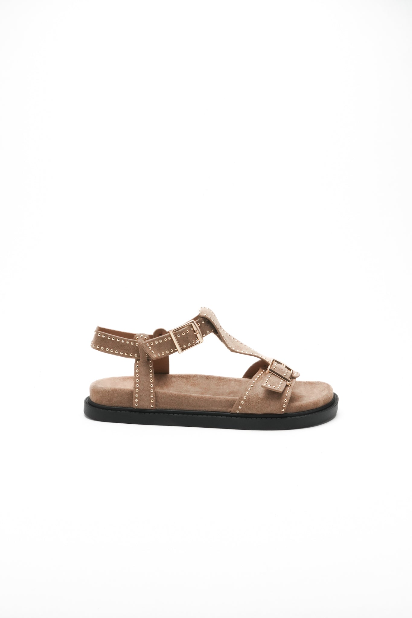 Sandales cloutées NAOMI - Taupe