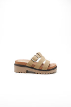 Sandales crantées LÉA - Beige