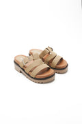 Sandales crantées LÉA - Beige