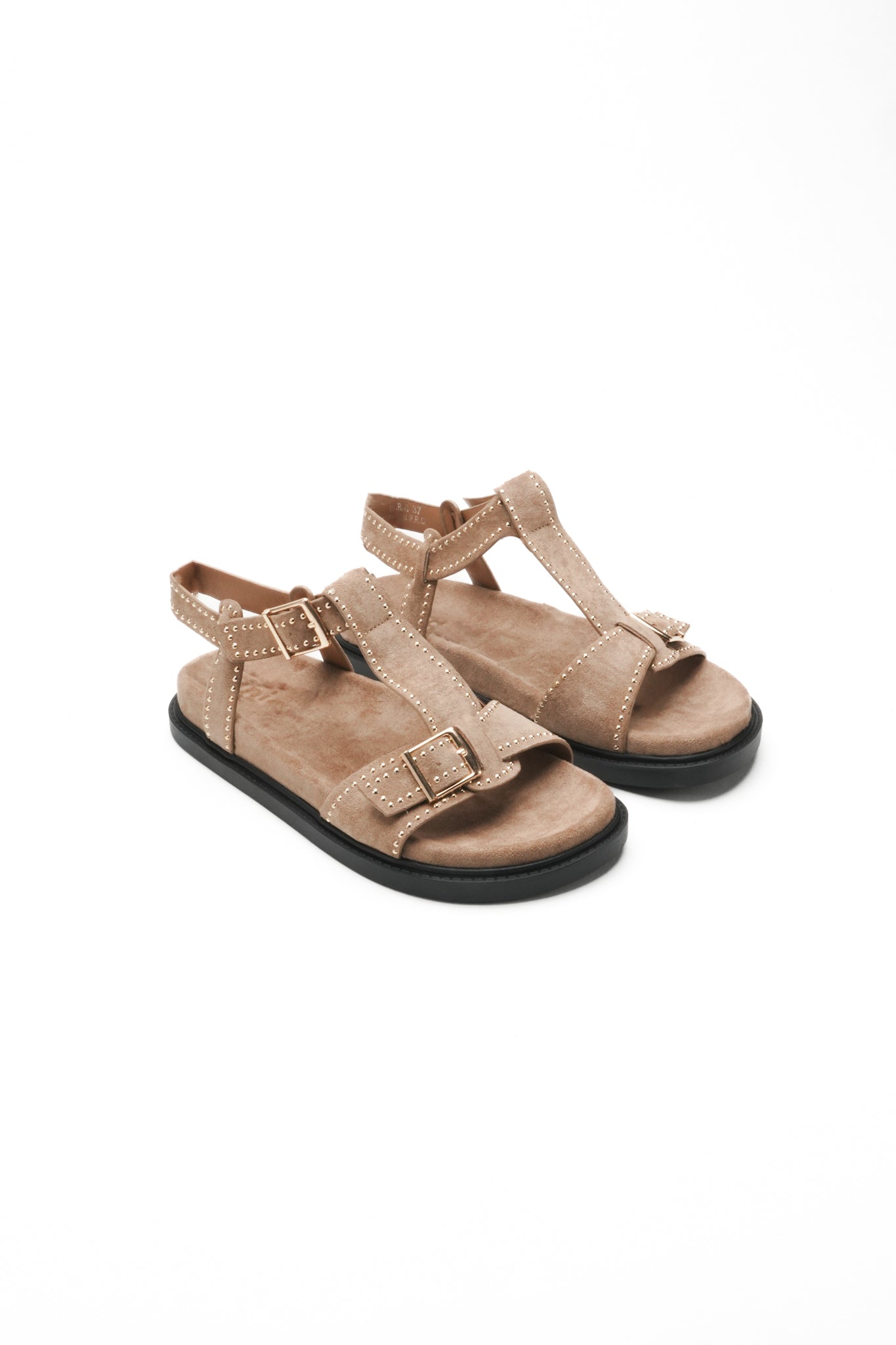 Sandales cloutées NAOMI - Taupe
