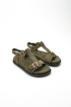 Sandales cloutées NAOMI - Kaki