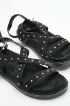 Sandales cloutées CANDICE - Noir