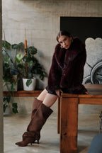 NORA Slouchy Boots Brown