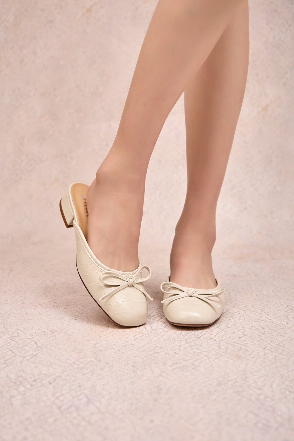 Mules ballet MILA - Ivoire