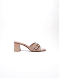 Mules à talons LISE - Beige