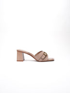Mules à talons LISE - Beige