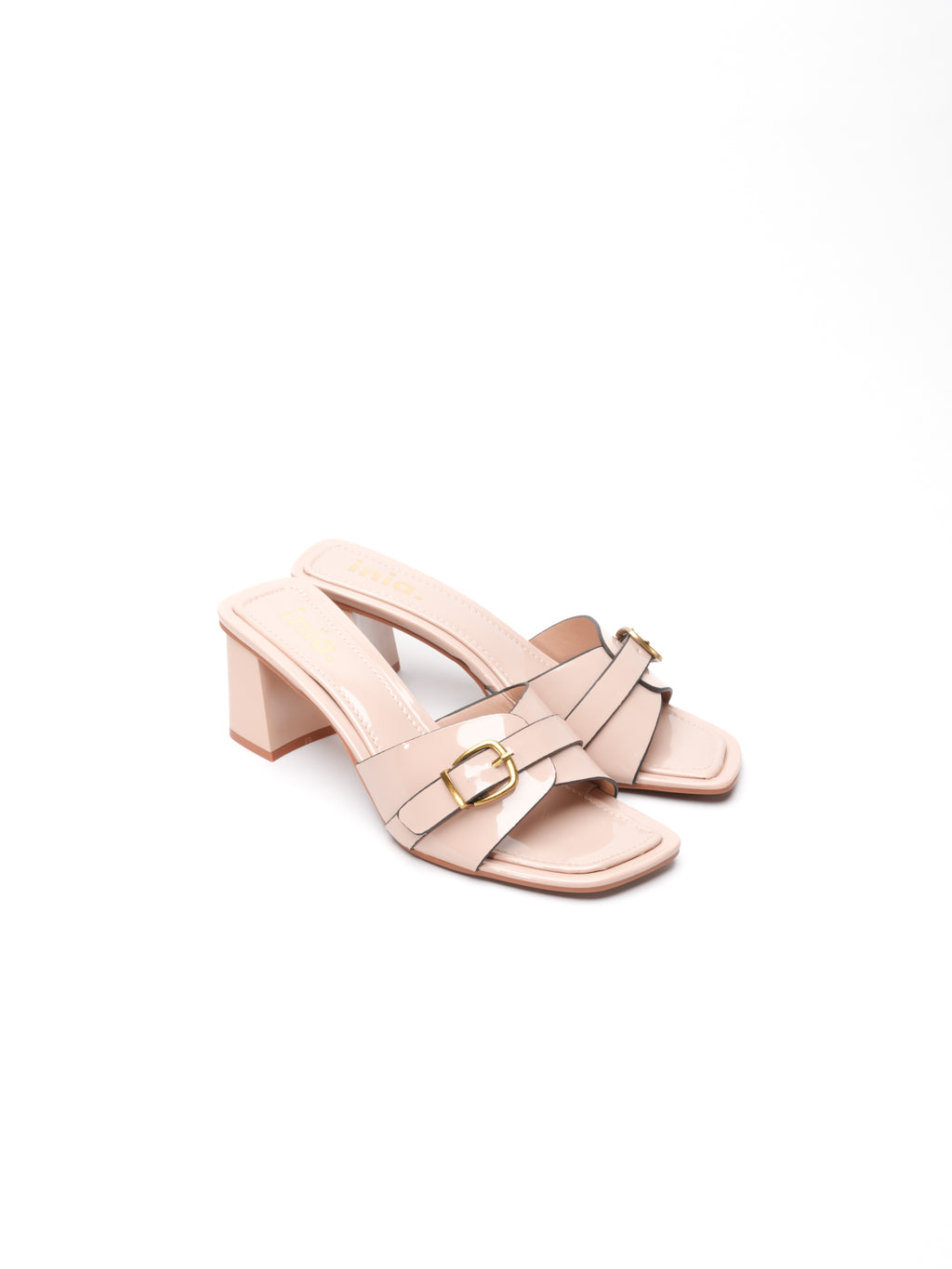 Mules à talons LISE - Beige