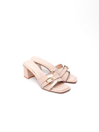 Mules à talons LISE - Beige