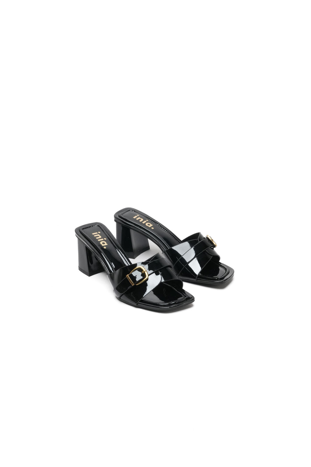 Mules à talons LISE - Noir
