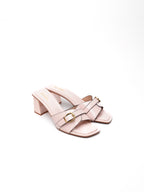 Mules à talons LISE - Rose