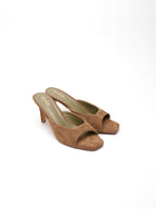 Mules à talons ISADORA - Kaki