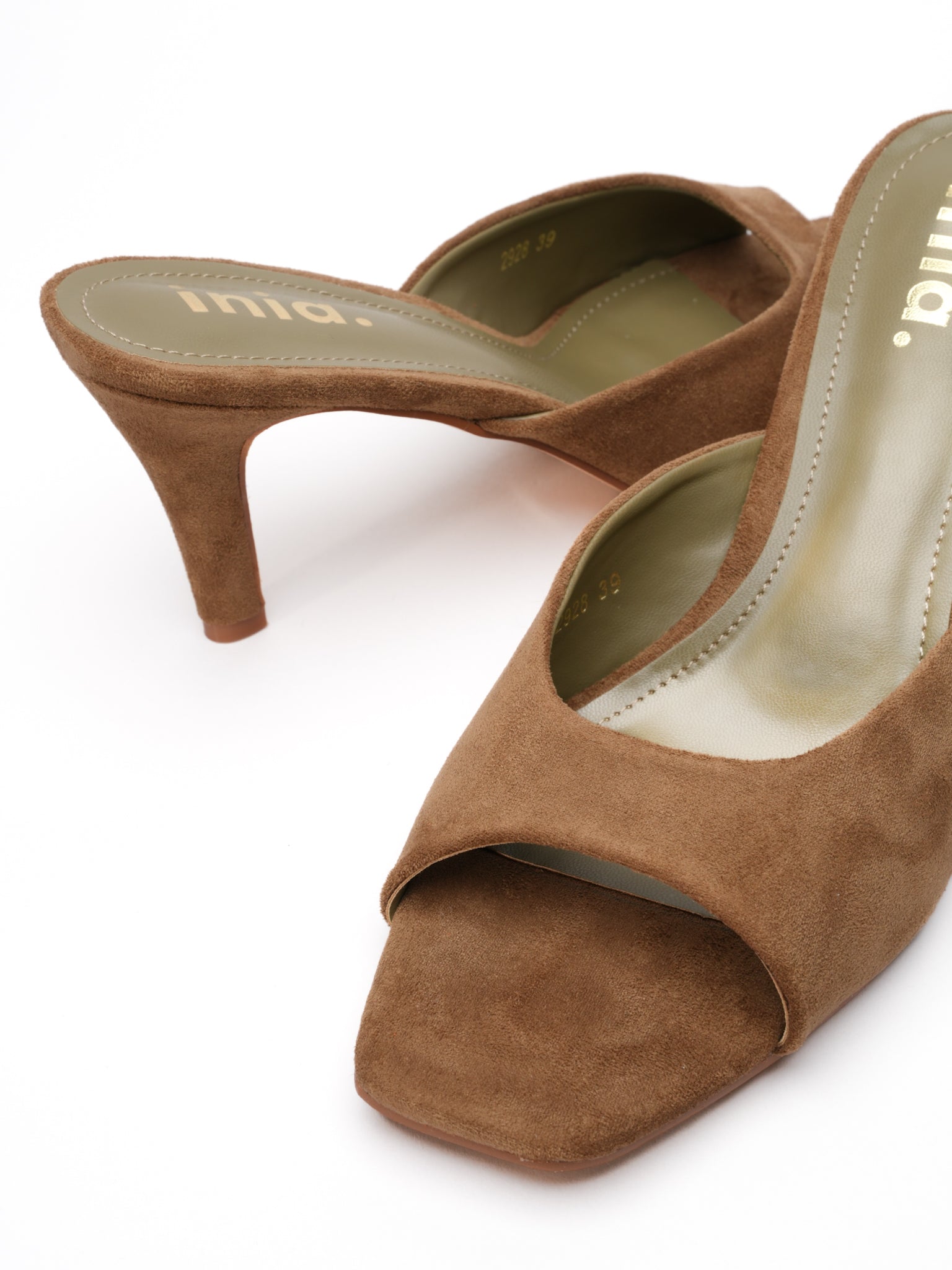 Mules à talons ISADORA - Kaki