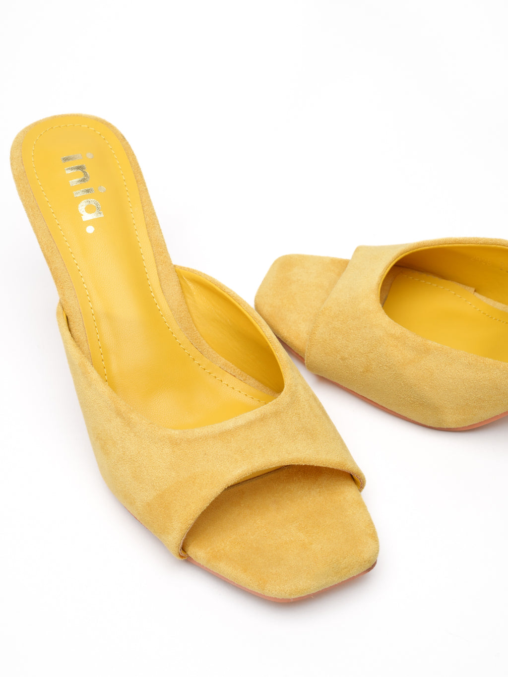 Mules à talons ISADORA - Jaune