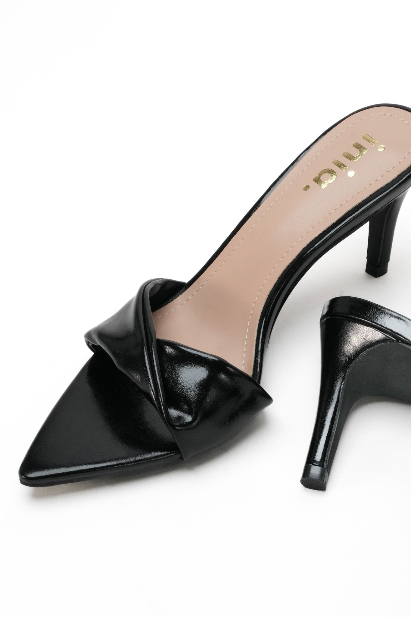 LISA heeled mules - Black – Inia.