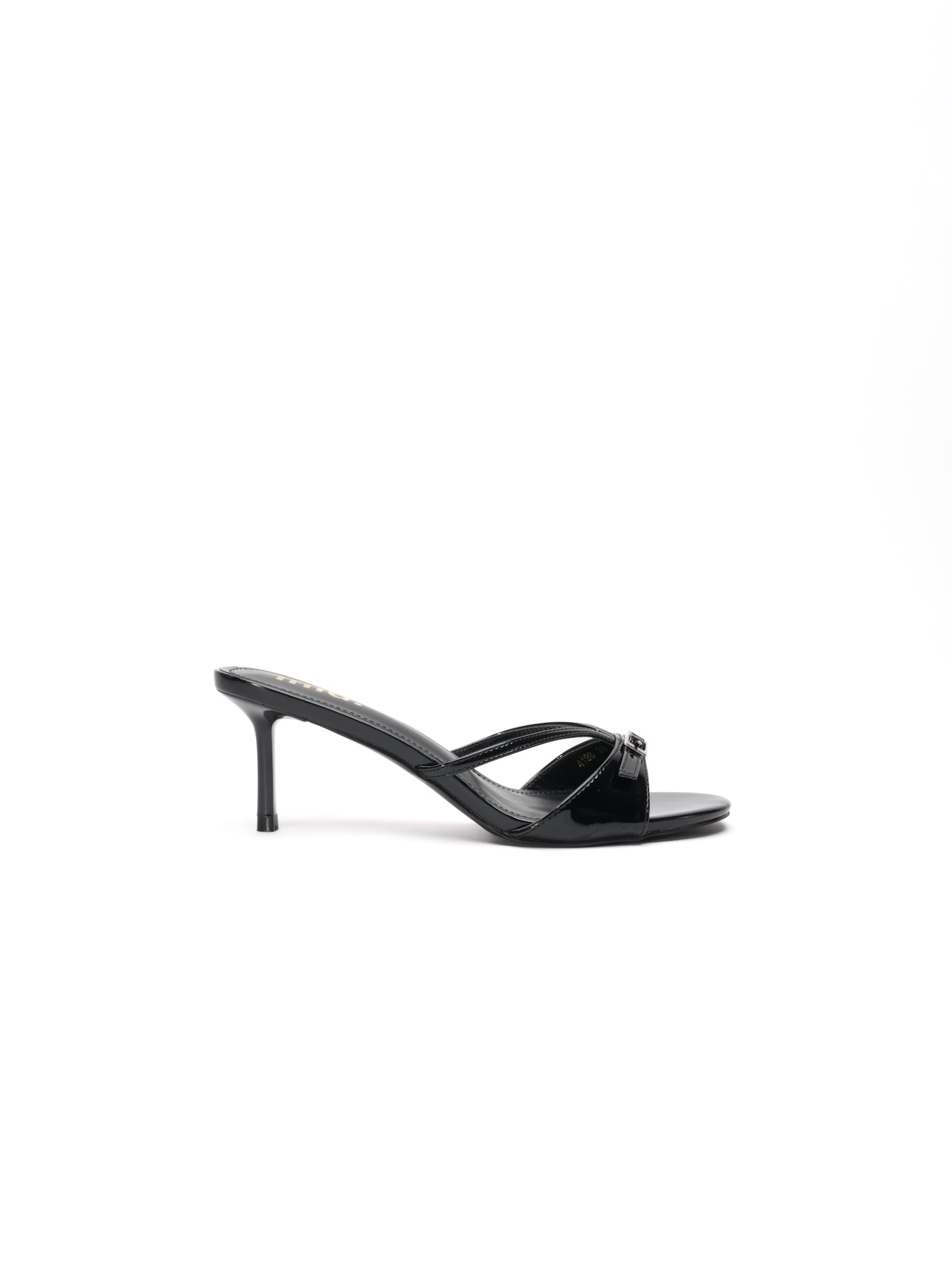 LOU Heeled Mules - Black