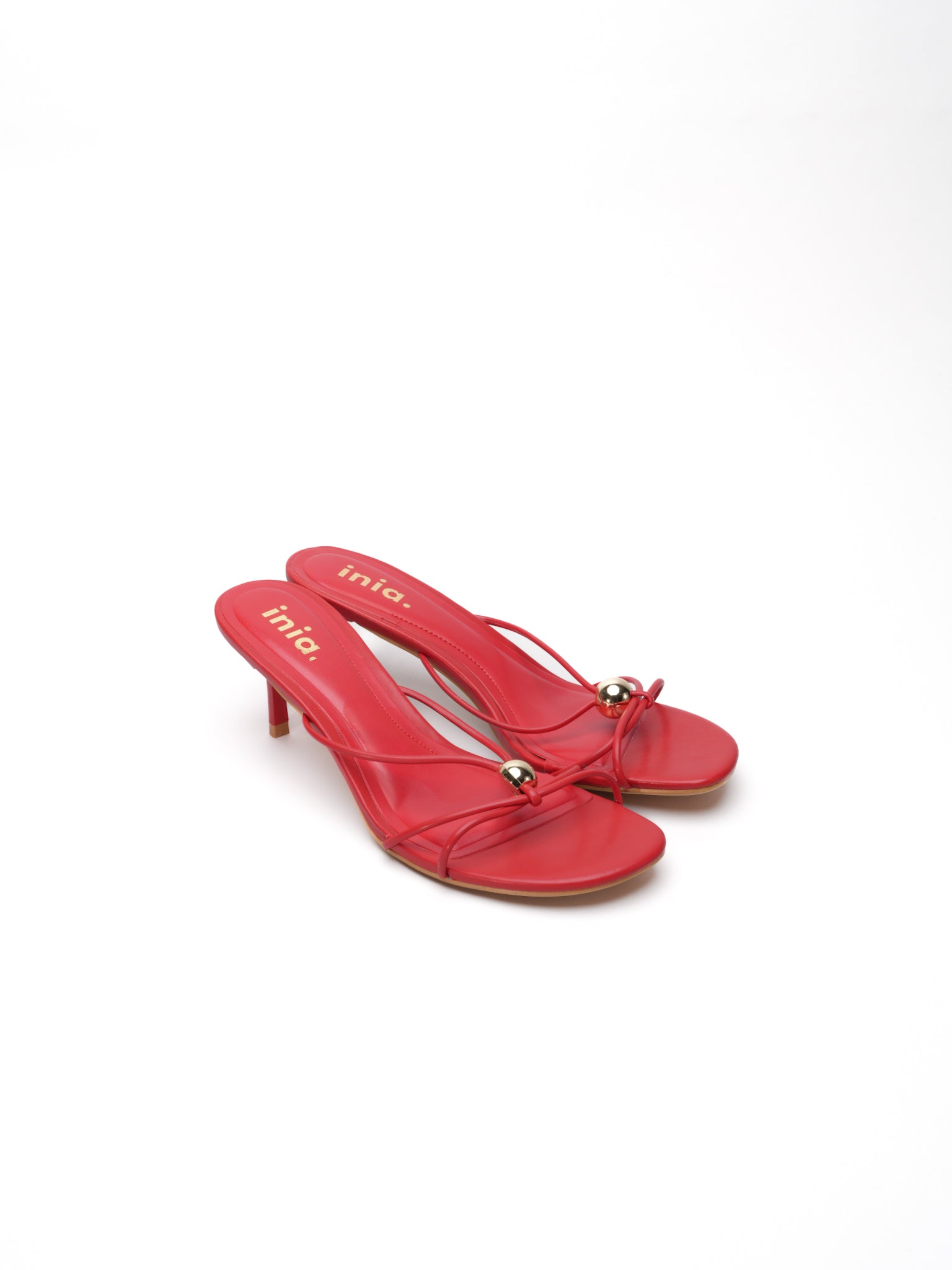 Sandales mules ALBA - Rouge