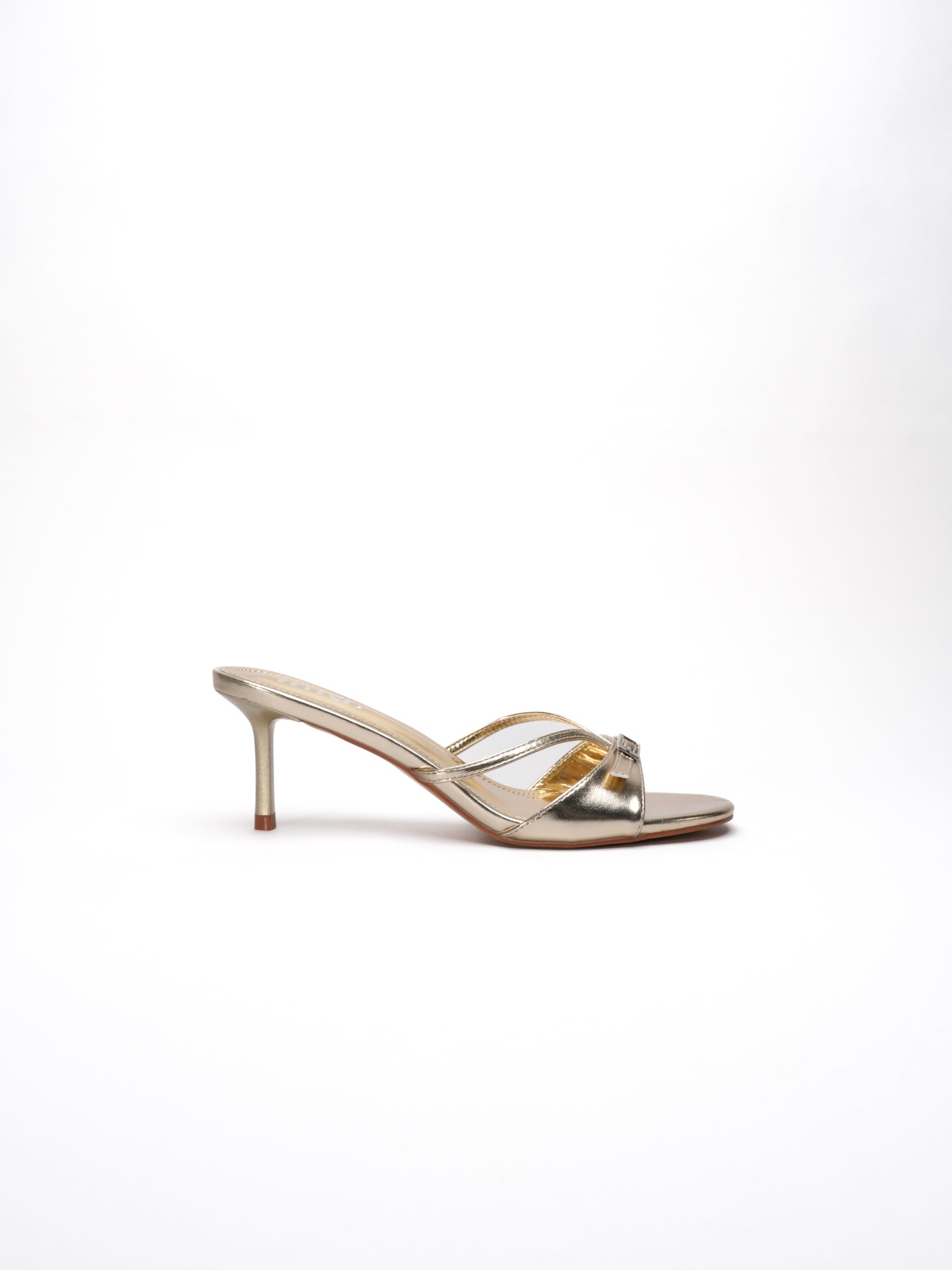 LOU heeled mules - Gold