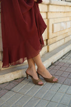 Mules à talons ISADORA - Kaki