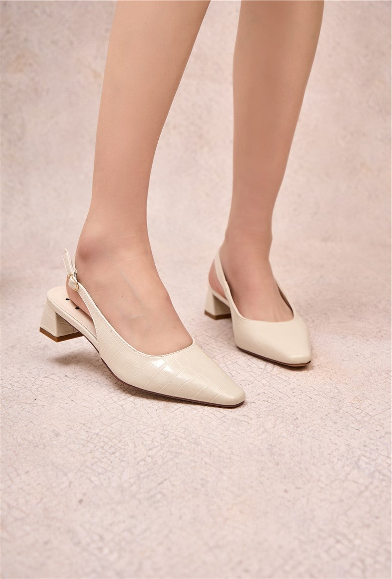 SIENNA Slingbacks - Ivory