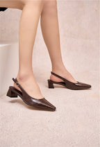 Slingbacks SIENNA - Chocolat